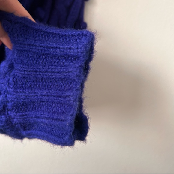 Anthropologie FARM Rio Braided Sweater in deep blue - Picture 5 of 15